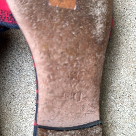 Christian Dior Red and Black Slides - Picture 5 of 6